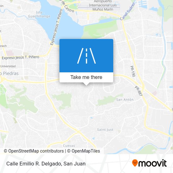 Mapa de Calle Emilio R. Delgado