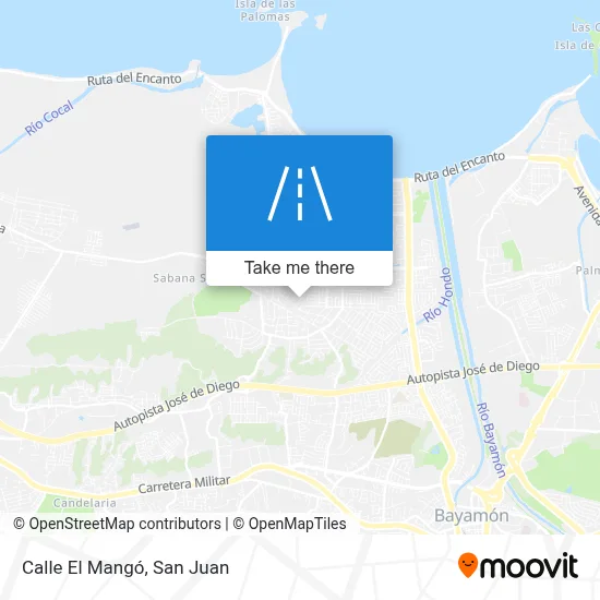 Mapa de Calle El Mangó