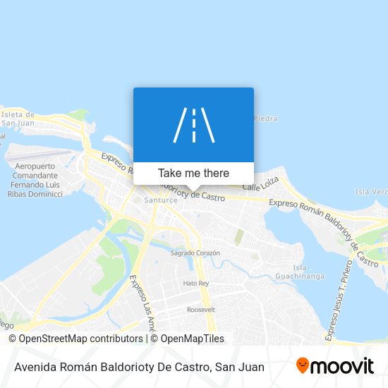 Mapa de Avenida Román Baldorioty De Castro