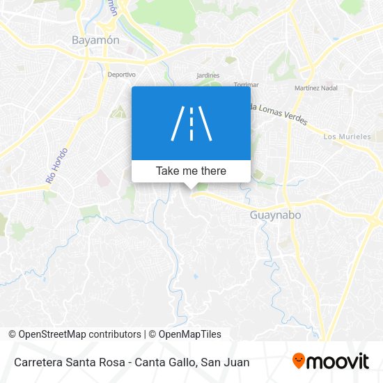 Carretera Santa Rosa - Canta Gallo map