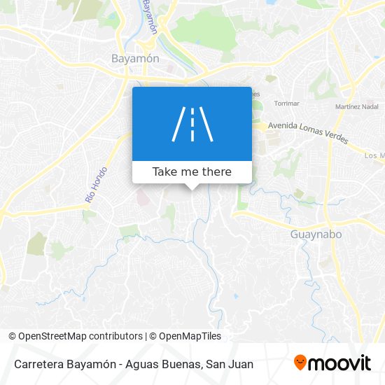 Mapa de Carretera Bayamón - Aguas Buenas