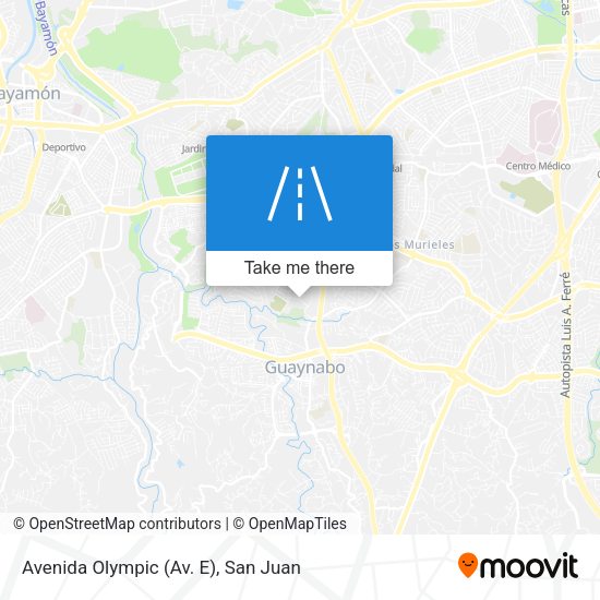 Avenida Olympic (Av. E) map