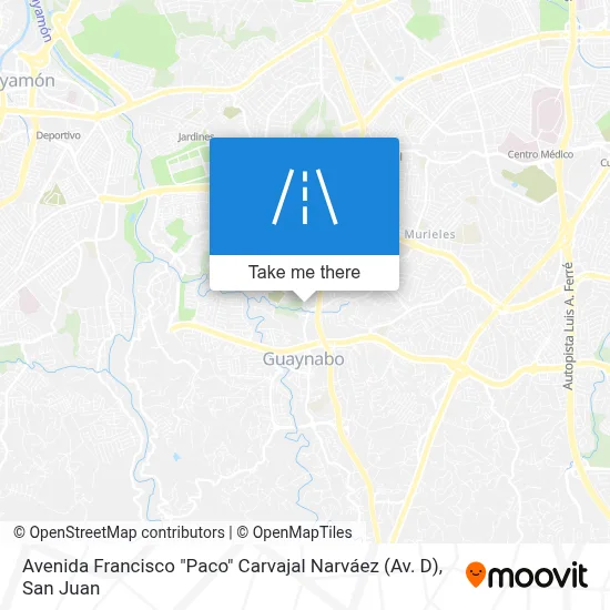 Avenida Francisco "Paco" Carvajal Narváez (Av. D) map