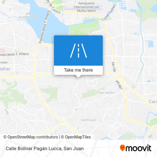 Mapa de Calle Bolívar Pagán Lucca