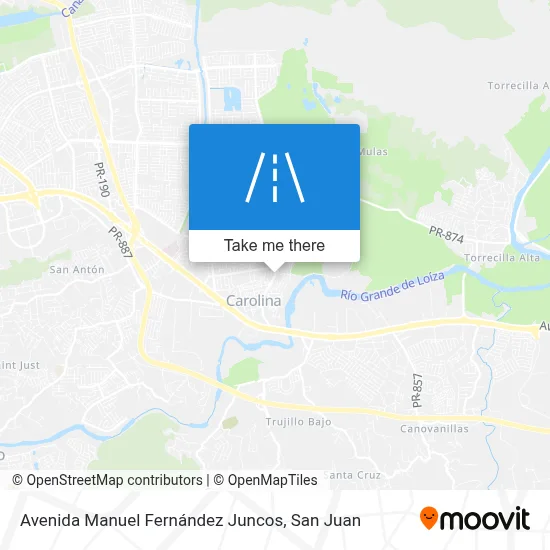 Avenida Manuel Fernández Juncos map