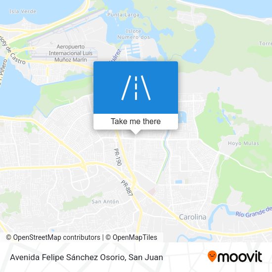 Avenida Felipe Sánchez Osorio map