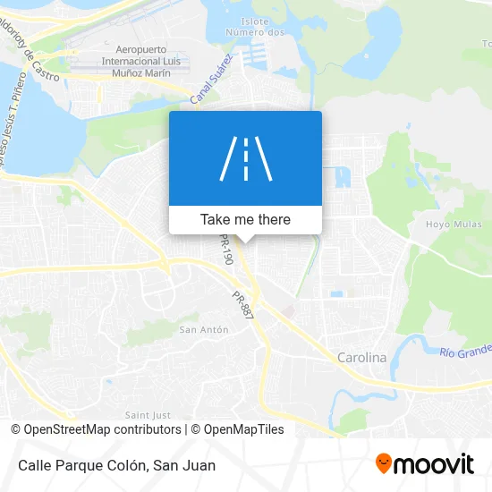 Mapa de Calle Parque Colón