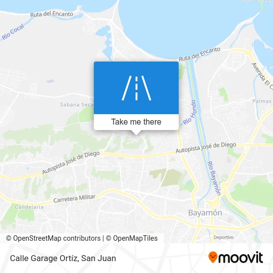 Mapa de Calle Garage Ortíz