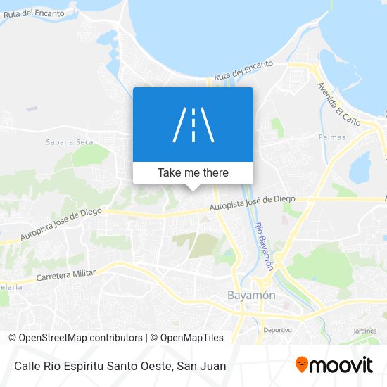 Calle Río Espíritu Santo Oeste map