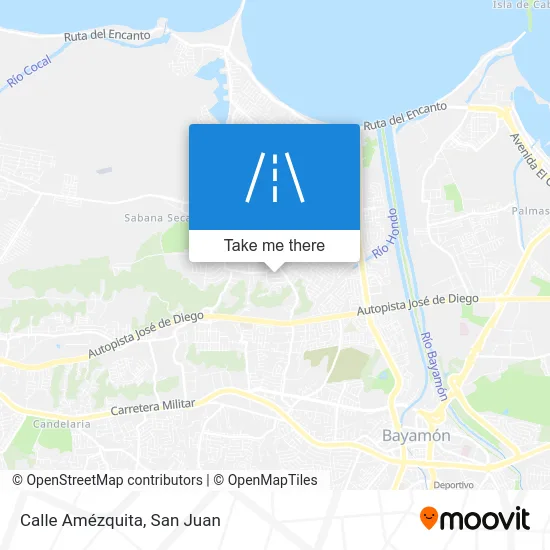 Mapa de Calle Amézquita