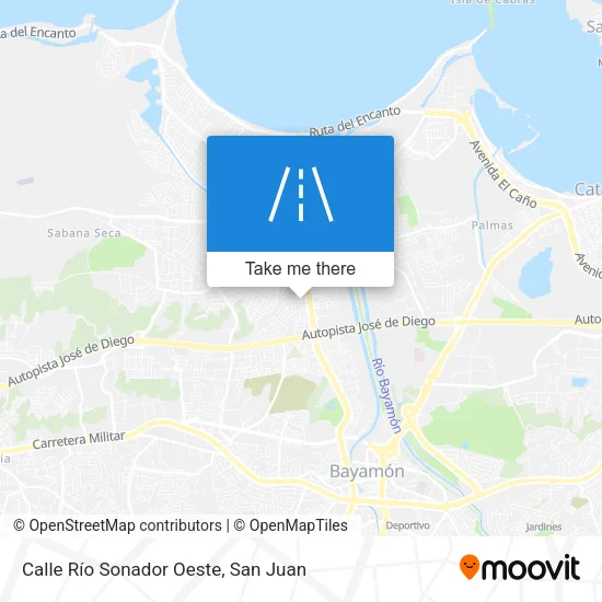 Mapa de Calle Río Sonador Oeste