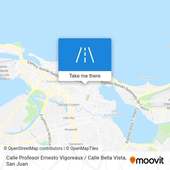 Mapa de Calle Profesor Ernesto Vigoreaux / Calle Bella Vista