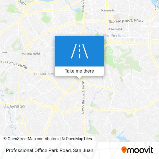 Professional Office Park Road map