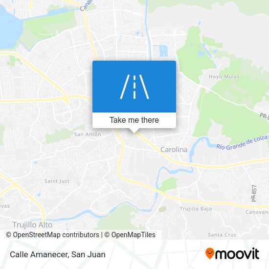 Mapa de Calle Amanecer
