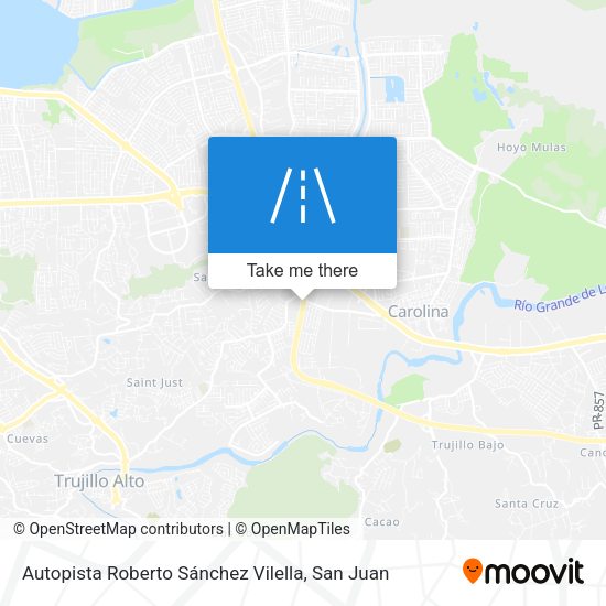 Autopista Roberto Sánchez Vilella map