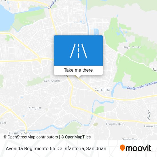 Avenida Regimiento 65 De Infantería map
