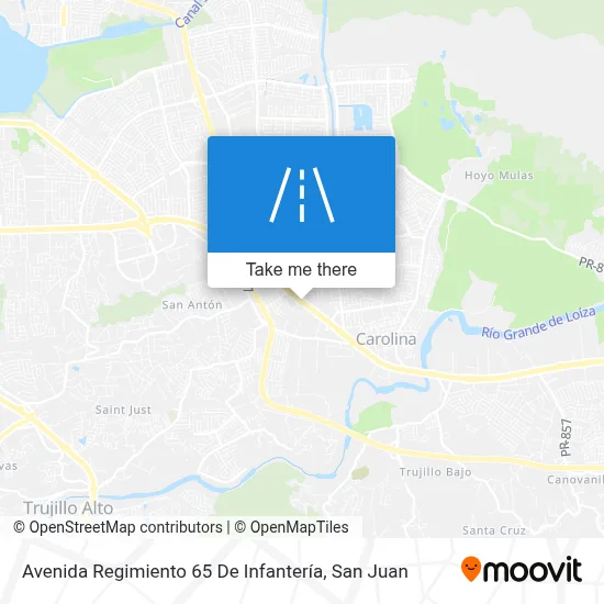 Avenida Regimiento 65 De Infantería map