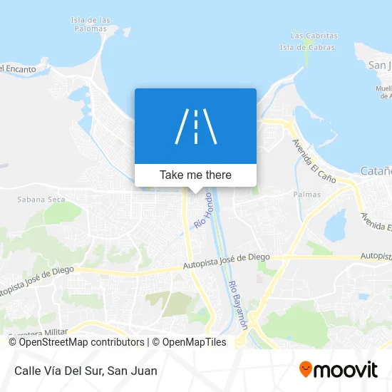 Mapa de Calle Vía Del Sur