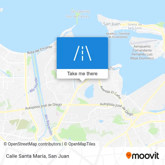 Calle Santa María map