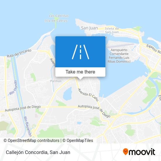 Callejón Concordia map