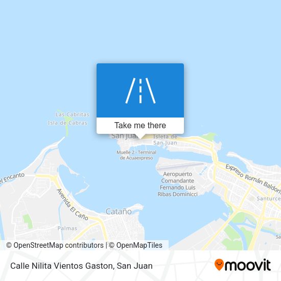 Calle Nilita Vientos Gaston map
