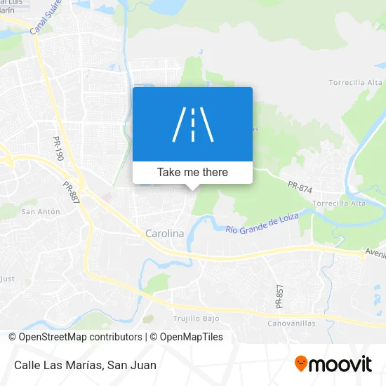 Calle Las Marías map