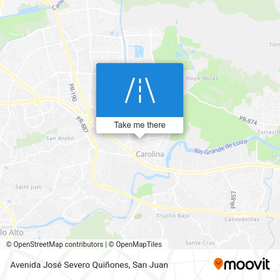 Avenida José Severo Quiñones map