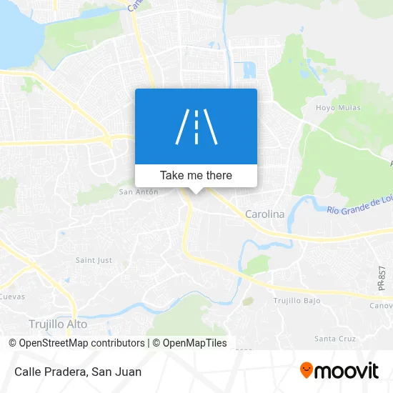 Mapa de Calle Pradera