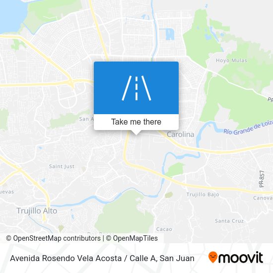 Mapa de Avenida Rosendo Vela Acosta / Calle A