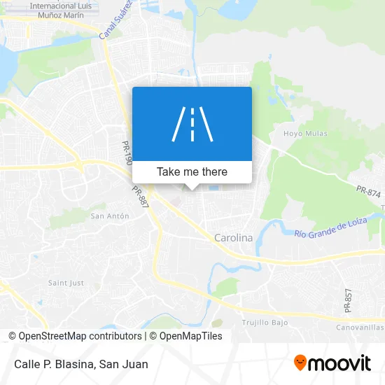 Mapa de Calle P. Blasina