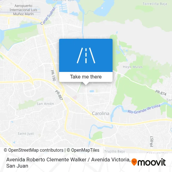 Mapa de Avenida Roberto Clemente Walker / Avenida Victoria