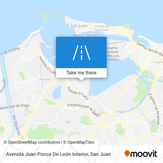 Avenida Juan Ponce De León Interior map