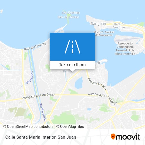 Calle Santa María Interior map