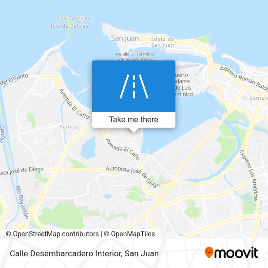 Calle Desembarcadero Interior map