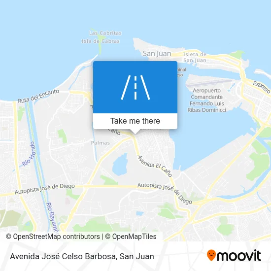 Mapa de Avenida José Celso Barbosa