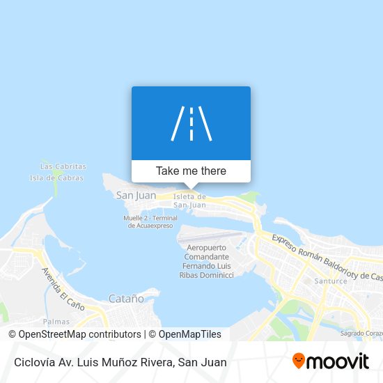 Mapa de Ciclovía Av. Luis Muñoz Rivera