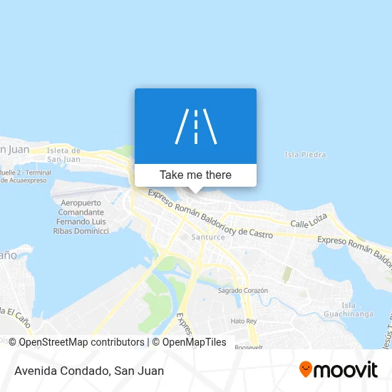 Mapa de Avenida Condado