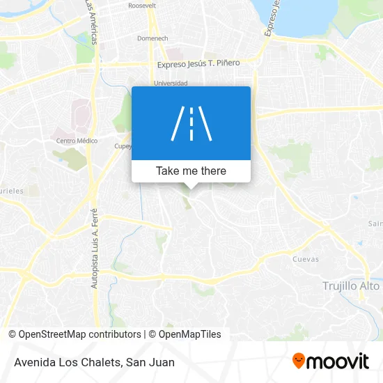 Mapa de Avenida Los Chalets