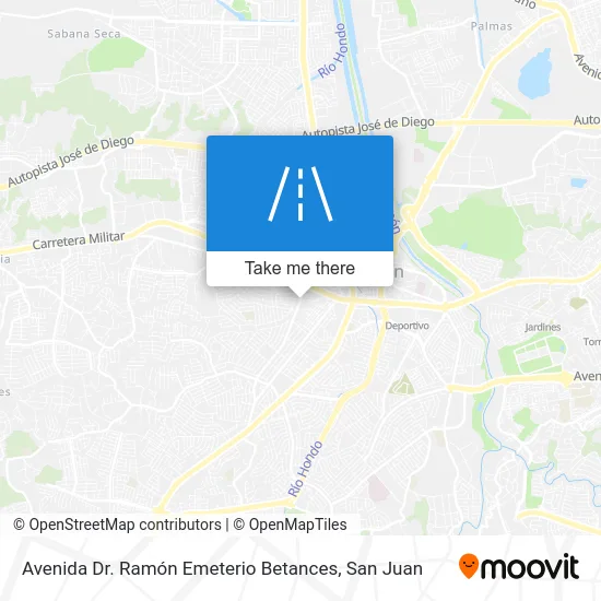 Mapa de Avenida Dr. Ramón Emeterio Betances