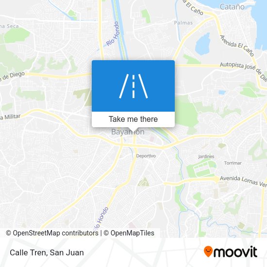 Mapa de Calle Tren