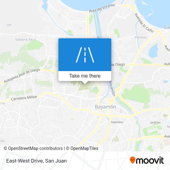 Mapa de East-West Drive