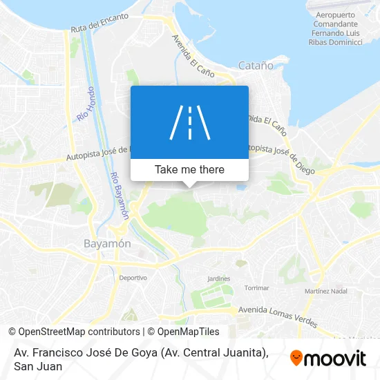 Mapa de Av. Francisco José De Goya (Av. Central Juanita)