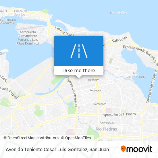 Avenida Teniente César Luis González map