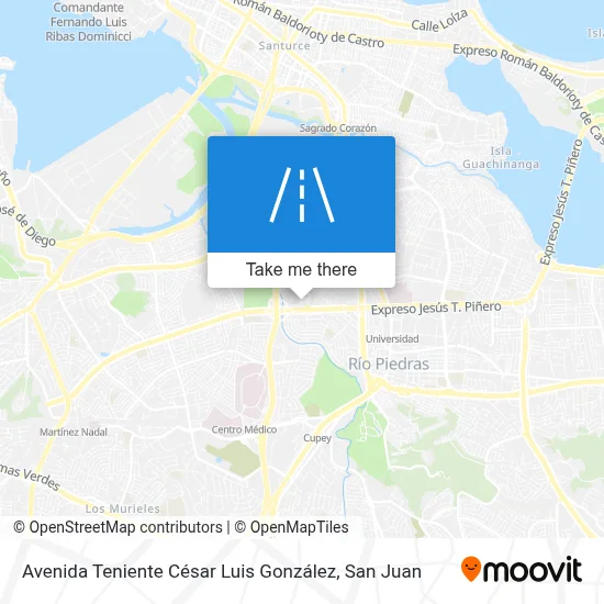 Mapa de Avenida Teniente César Luis González