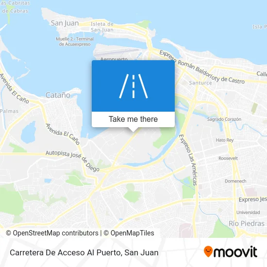 Mapa de Carretera De Acceso Al Puerto