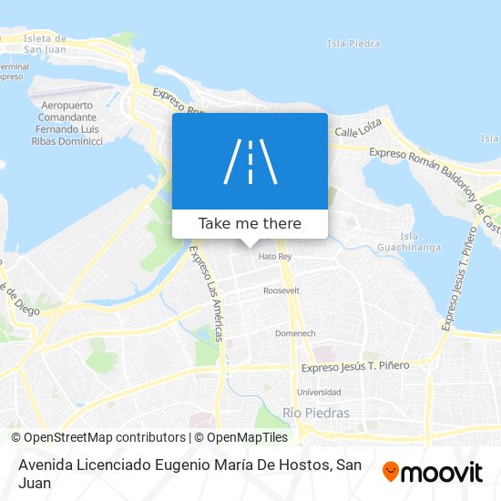 Avenida Licenciado Eugenio María De Hostos map