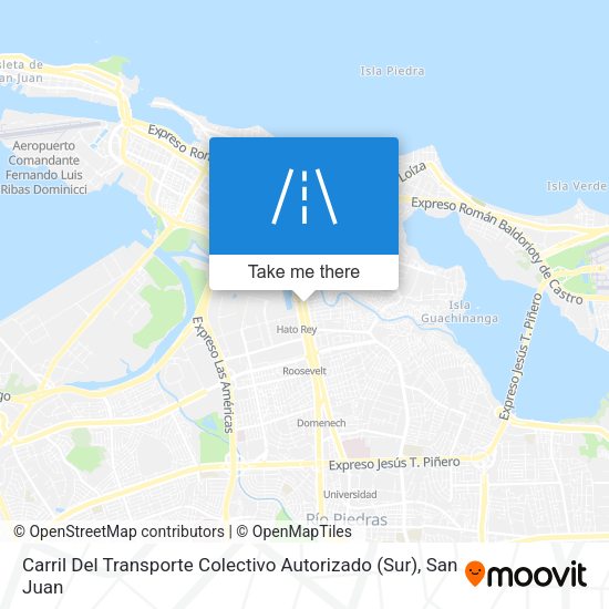 Carril Del Transporte Colectivo Autorizado (Sur) map