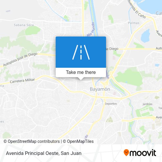 Mapa de Avenida Principal Oeste