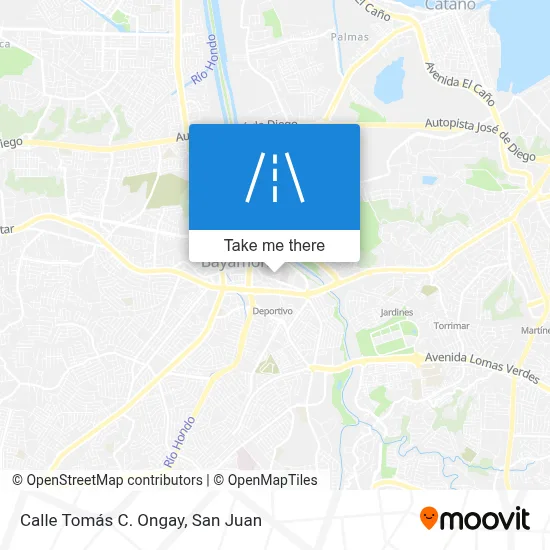 Mapa de Calle Tomás C. Ongay