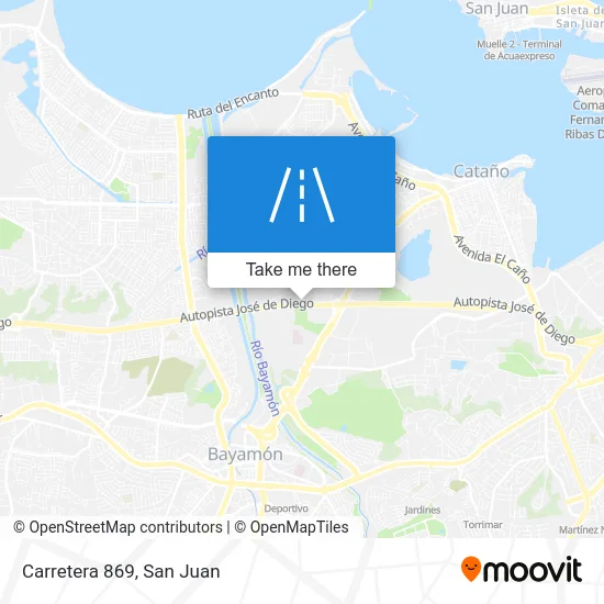 Mapa de Carretera 869